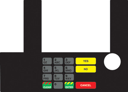 T50038-1009 Infoscreen Keypad Overlay Mapco