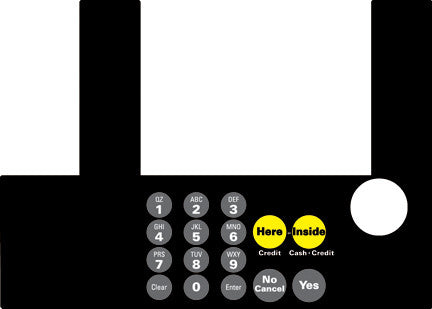 T50038-1017 Infoscreen Keypad Overlay Amoco