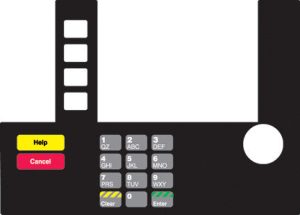 T50038-101 Infoscreen Keypad Overlay Shell