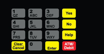 T50064-1010S ADA Crind Keypad Overlay
