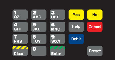 T50064-1038 ADA Crind Keypad Overlay Shell