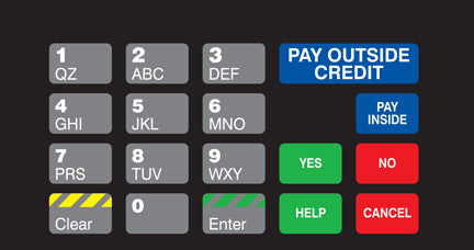 T50064-1069 ADA Crind Keypad Overlay Circle K