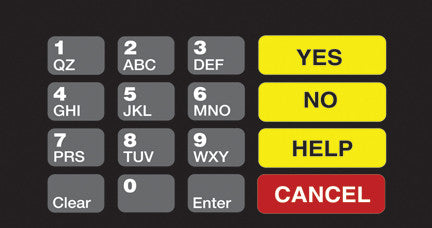 T50064-1113 ADA Crind Keypad Overlay Hughes Petroleum