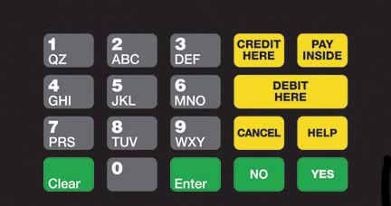 T50064-1165 ADA Crind Keypad Overlay Standard