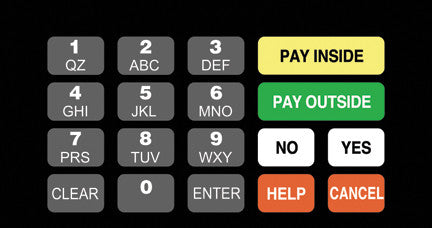 T50064-80 ADA Crind Keypad Overlay Sinclair