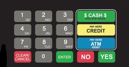 T50064-91 ADA Crind Keypad Overlay USA Petroleum