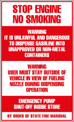 PID-040 8.5" X 14" Warning Decal