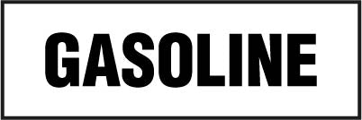 PID-050R 3" x 1" Decal - Gasoline