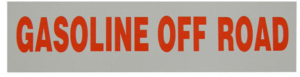 PID-104 12" x 3" Decal - Gasoline Off Road