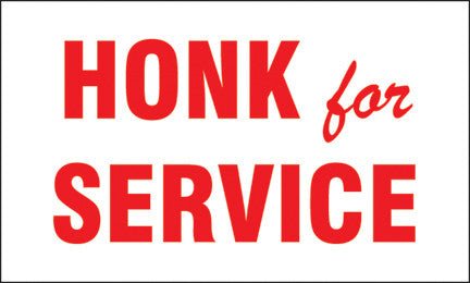 PID-111 5" x 3" Decal - Honk for Service