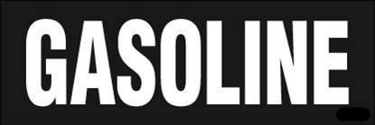 PID-1130 CA Gasoline Decal 4.5" x 1.5"