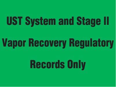 PID-1135 Vapor Recovery Decal 8" x 6"