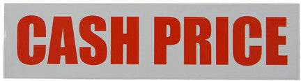 PID-136 12" x 3" Decal - Cash Price