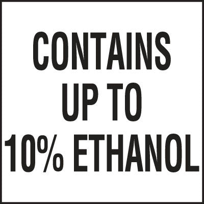 PID-172C 3" x 3" Decal - Contains Up to 10% Ethanol