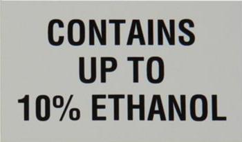 PID-172 5" x 3" Decal - 10% Ethanol