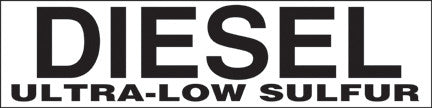 PID-216 12" x 3" Decal - Diesel ULS