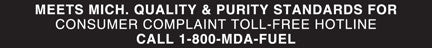 PID-229B 9" x 1" Decal - Michigan Hotline