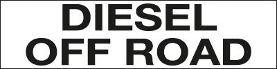 PID-233 12" x 3" Decal - Diesel Off Road