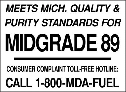 PID-244 4" x 3" Decal - Midgrade 89