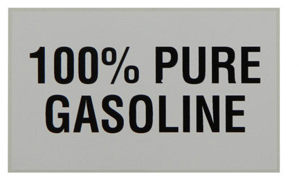 PID-261 5" x 3" Decal - 100% Pure Gasoline
