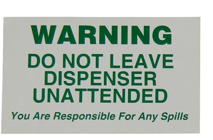 PID-262G 5" x 3" Decal - Spills
