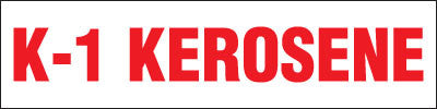 PID-268 12" x 3" Decal - K1 Kerosene