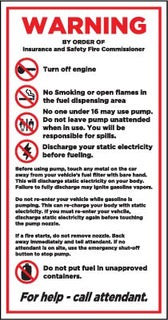 PID-303CK 5.5" x 10.5" Decal - Warning Self Service