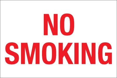 PID-30636X24 36" x 24" Decal - No Smoking