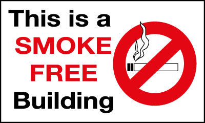 PID-312 5" x 3" Decal - Smoke Free Building