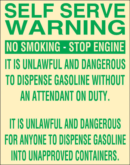 PID-401 11" x 14" Decal - BP Self Service