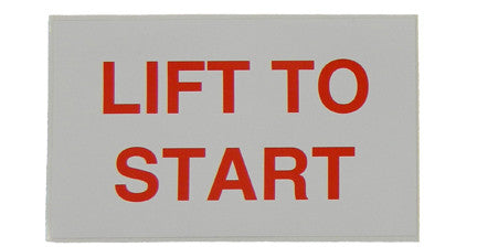 PID-803 5" x 3" Decal - Lift to Start