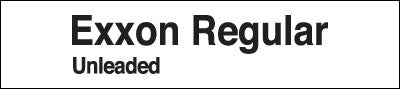 PID-807 13.5" X 3" Decal - Exxon Regular