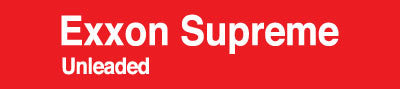 PID-809 13.5" X 3" Decal - Exxon Supreme