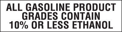 PID-811 7.5" X 2" Ethanol Decal