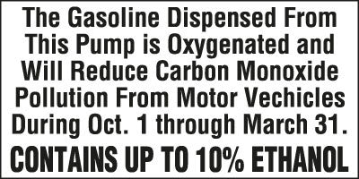 PID-821 8" x 4" Oxygenated Decal