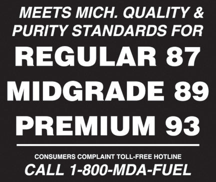 PID-904 4.75" X 4" Decal - 87, 89, 93 Michigan Decal