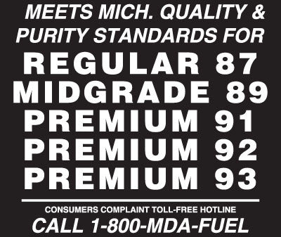 PID-905 4.75" x 4" Decal - Michigan 5 Grades