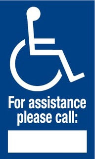 PID-ADA-CV  3" x 5" Florida ADA Decal with Blank for Phone Number