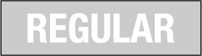 PID-C-REG 2.75" x 0.75" Decal - White Text on Clear Vinyl