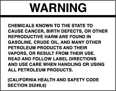 PID-CAHS5X7 7.35" x 5.75" Decal
