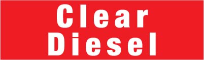 PID-CLRDIE134 13.5" x 4" Decal - Clear Diesel
