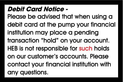 PID-DCN 3" x 2" Decal - Debit Card Notice