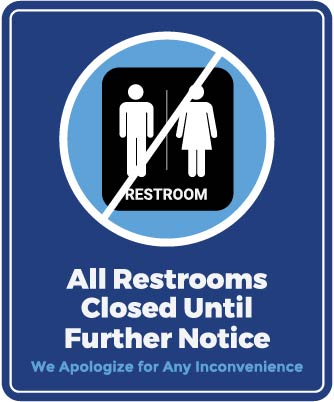 PID-DEC-COV-RESTROOM 11.5" X 9.5" Decal