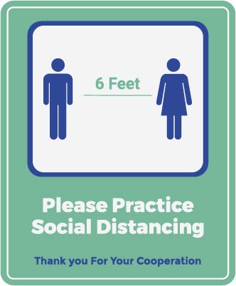 PID-DEC-COV-SOCIALDIST-WIN 11.5" X 9.5" Decal