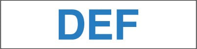 PID-DEF Description: 12" X 3" Decal