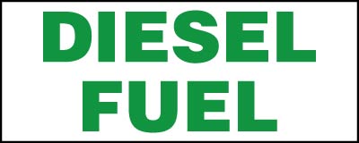 PID-DF2X5  Diesel Fuel Decal - 5" x 2"