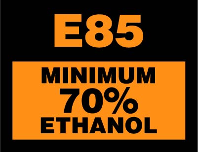 PID-E85/70 1.75" X 1.3" Decal