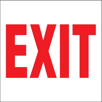 PID-EXIT  12" x 12" Decal
