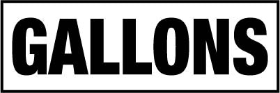 PID-GAL31 3" x 1" Decal - Gallons
