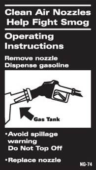 PID-M6 2.25" x 4" Decal - Nozzle Operation
